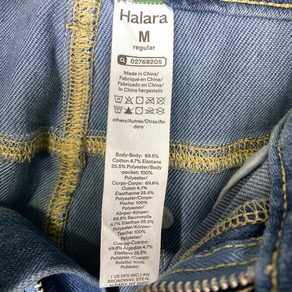 Halara High-Rise Medium Wash Wide Leg Jeans Relaxed Chic Casual Denim - Picture 7 of 9